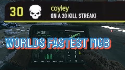 *WORLDS FASTEST* MGB ON MODERN WARFARE 2
