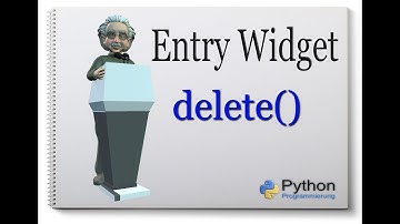 Python Tkinter Entry Widget [method delete] english #3