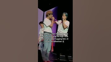 Remember When Jimin sang the high note for Taehyung 🥺