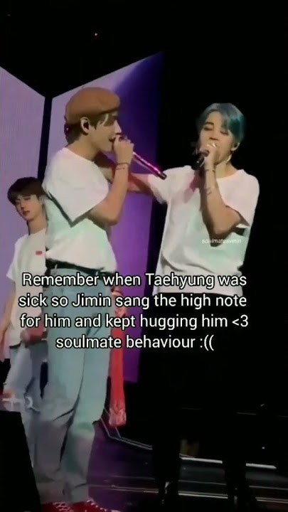 Remember When Jimin sang the high note for Taehyung 🥺