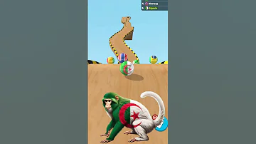 الجزائر Vs دول العالم كله لعبة سباق الدول Rap Countryballs Shorts 