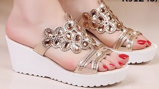 PARTY BRIDAL WEDDING FOOTWEAR DESIGN FOR LADIES WITH PRICE NEW LATEST FOOTWEAR COLLECTION