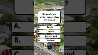 Do you know which country has 0% crime? #youtubeshorts #usa #gk #puzzle