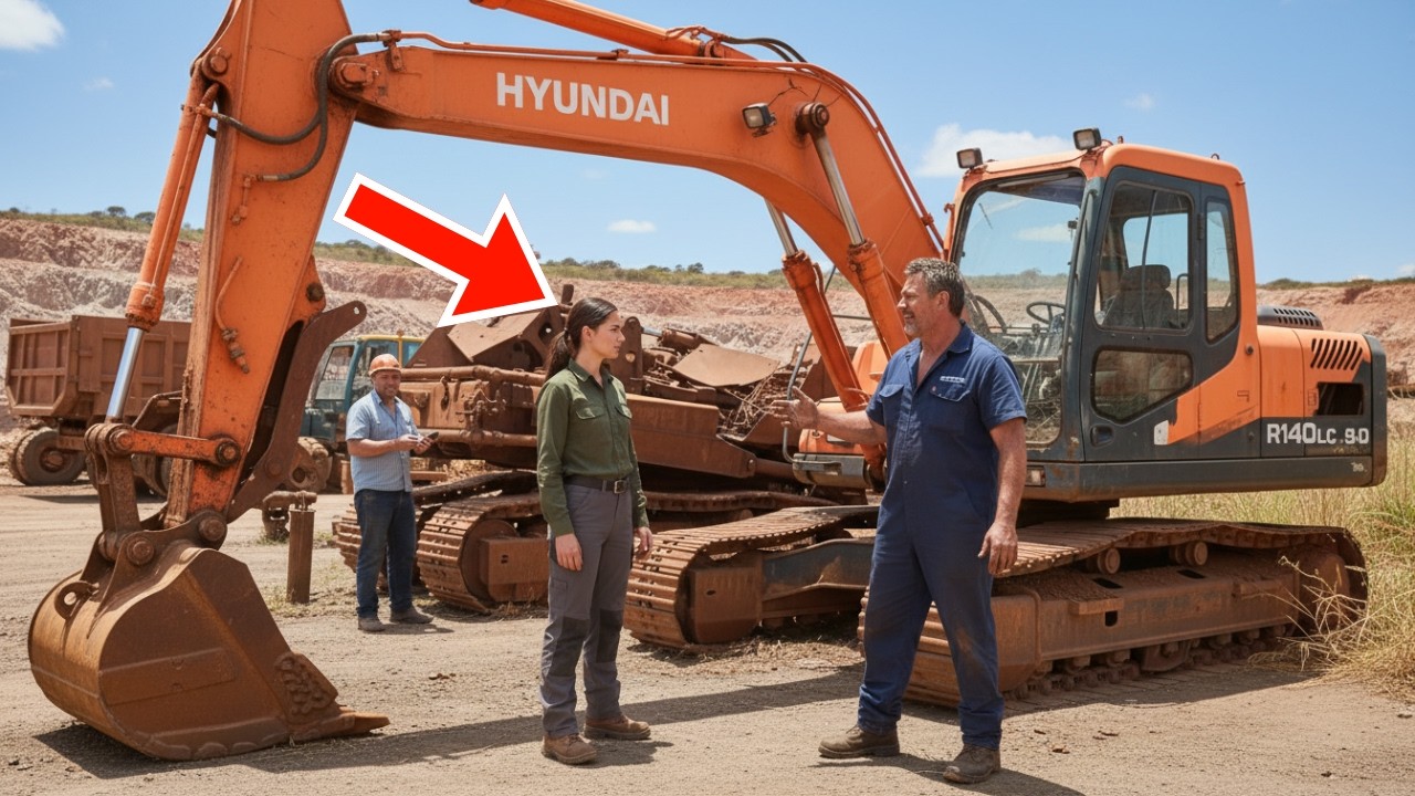 Această excavatoare merge direct la fier vechi a ordonat supraveghetorul până când ea a făcut o să