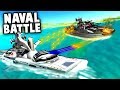 NEW Battleships vs Attack Boat!  (Ravenfield Gameplay - Best Mods)