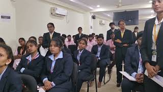 BUSINESS QUIZ COMPETITION organized by MBA students at Krishnaveni degree college