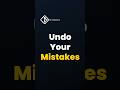 11. Made a Mistake? Undo Git Mistakes Like a Pro | Restore, Reset &amp; Revert Explained 🛠️ #shorts