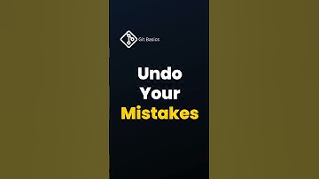 11. Made a Mistake? Undo Git Mistakes Like a Pro | Restore, Reset & Revert Explained 🛠️ #shorts