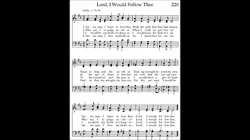Lord, I Would Follow Thee - Alto only