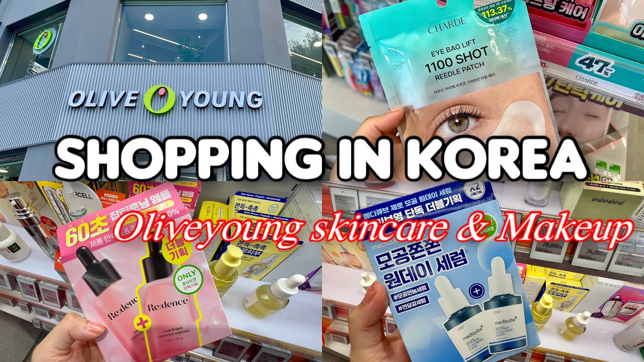 Shopping in Korea🇰🇷vlog, Olive young New skincare and makeup 🛍️ Bestselling pore & dark spot serum 