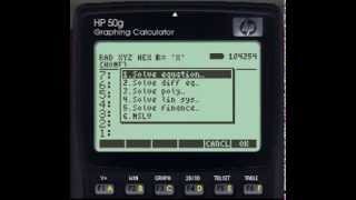 HP 50G Installing GUISLV as an alternative numeric equation solver