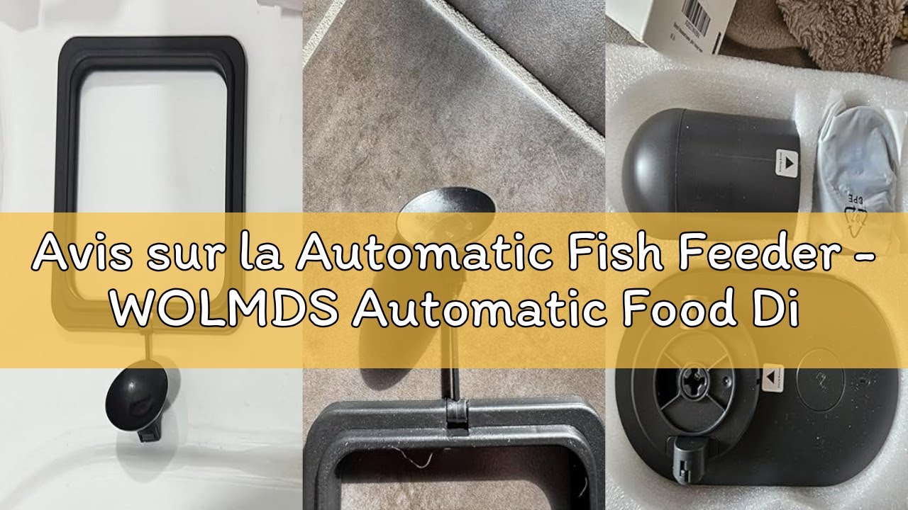 Avis sur la Automatic Fish Feeder - WOLMDS Automatic Food Dispenser with 2.5K Camera and WiFi/App Co