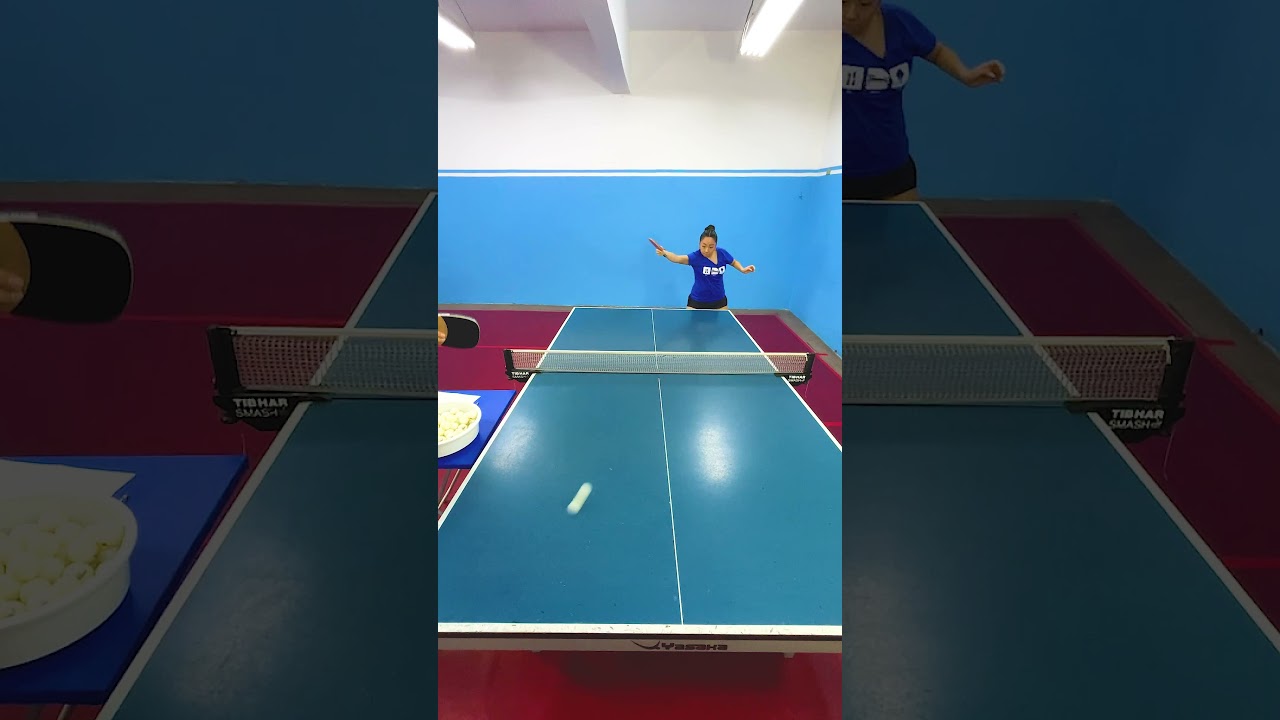 TREINO DE BACK: DRIVE x BATIDA 💥 || TÊNIS DE MESA - PING PONG