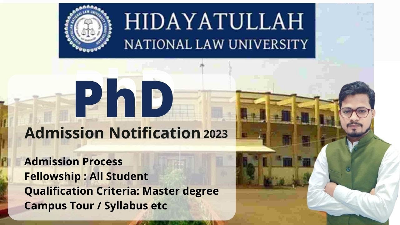 phd in law admission 2023 in govt universities