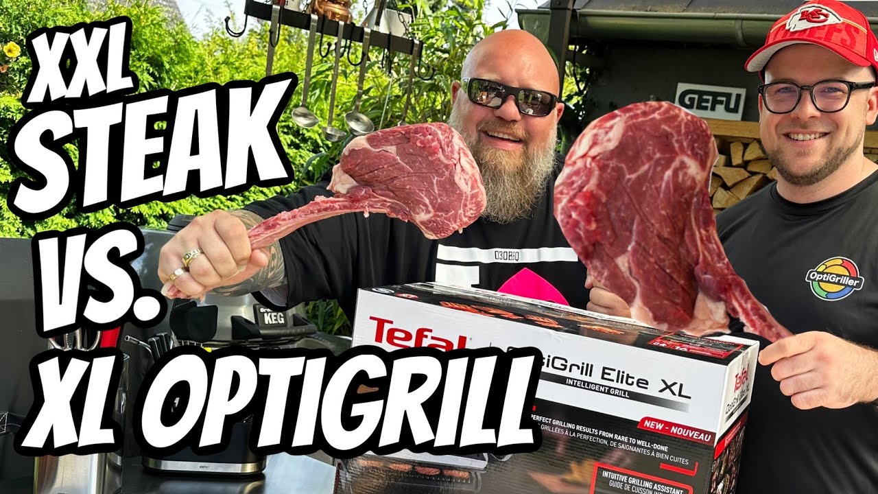 Der GRÖSSTE OptiGrill vs. Tomahawk Steak Stellt sich der 