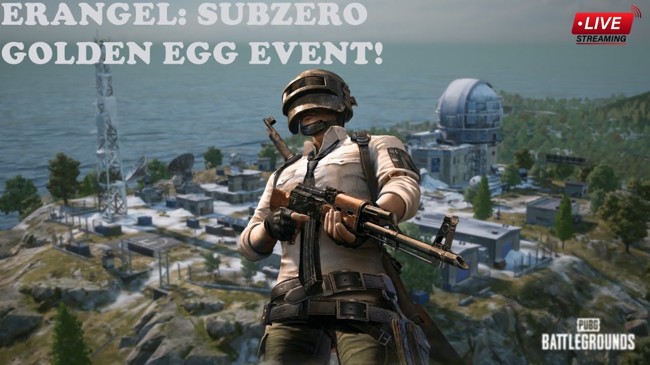 PUBG LIVE 🔴 | Exploring Erangel Subzero + Golden Egg Event | Playing With Randoms  