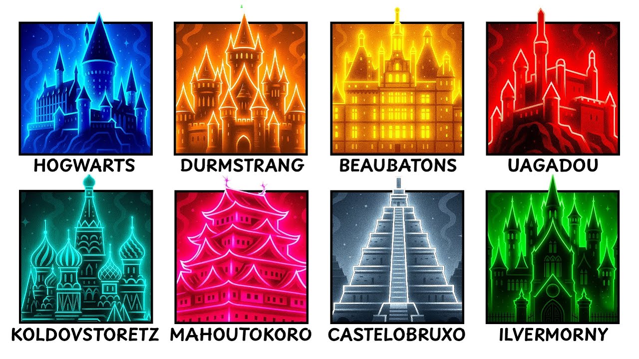 Все 11 школ волшебства в «Гарри Поттере» подробно объяснены