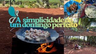 NOSSO LUGARZINHO DE PAZ/ um almoço simples e delicioso no nosso recanto 💙❤️