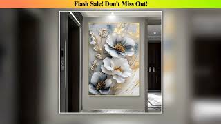 Top 1 Modern Luxury Floral Canvas Mural Framed 3D Floral Painting Suitable For Bedroom And Living
