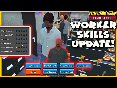 TCG Card Shop Simulator | Workers Can Restock Cards and Level Up Now?!