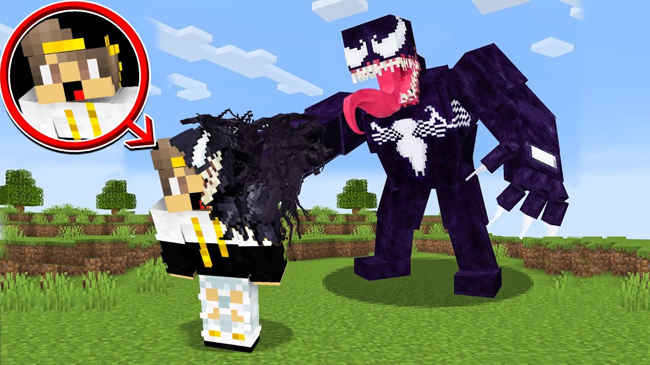 ماين كرافت ولكن عملت تجارب مجنونة وتحولت الي فينوم الخارق ( سبيدرمان المطور ) !!!🔥🔥