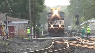 Norfolk Southern stack train through Alliance, Ohio