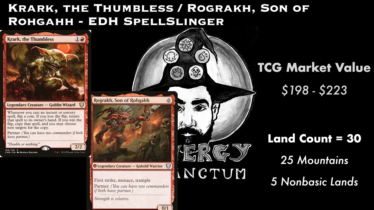 Крарк, Безбашенный // Рограх, сын Рохгаха - EDH Partner Spellslinger Deck Tech