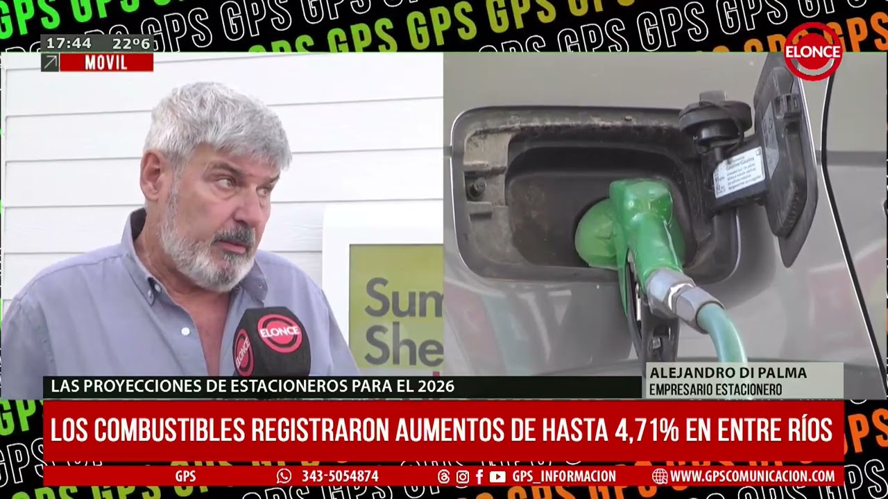 Los combustibles registraron aumentos de hasta 4,71% en Entre Ríos-ELONCE-3/3/2026