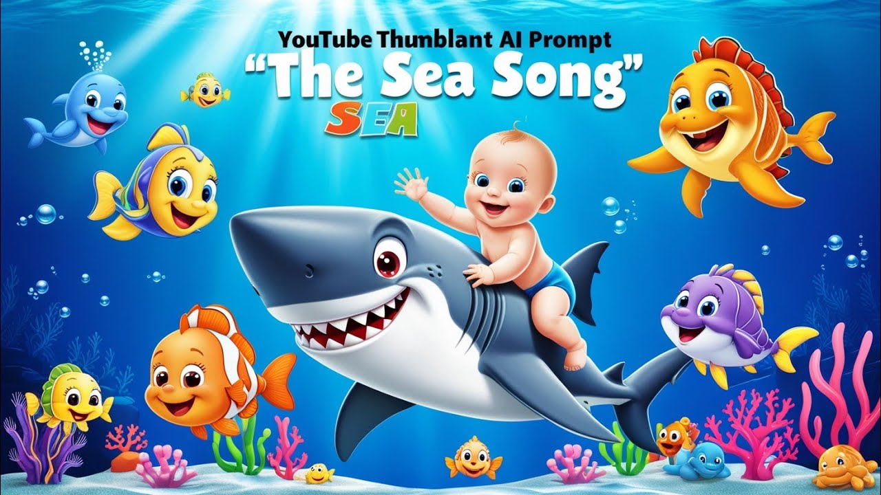 "🎶 Dive Into Fun! The Catchy Sea Song for Kids - Must-Watch Nursery Rhyme 🐬"