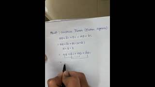 Consensus Theorm Proof Boolean Algebra