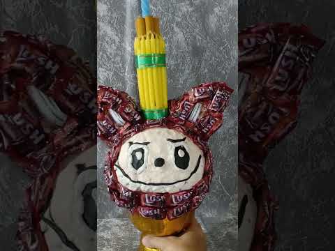 พานไหว้ครูลาบูบู้ ลูกอม | DIY ง่ายนิดเดียว