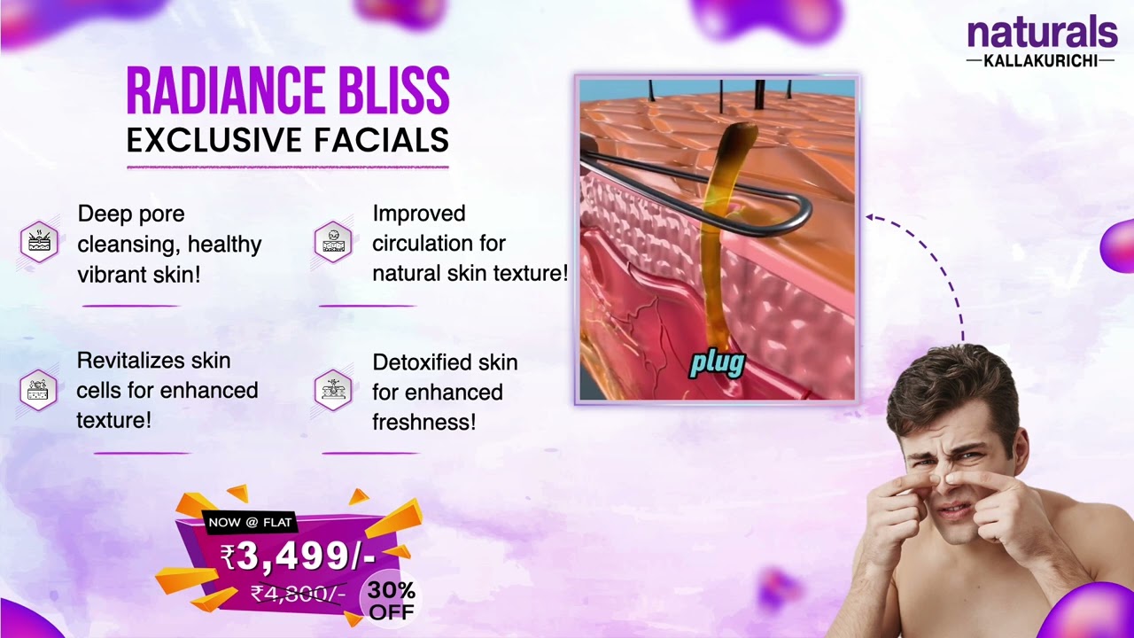 Men’s Radiance Facial Offer ₹3499 | Instant freshness - clean pores, fresh skin, and healthy look