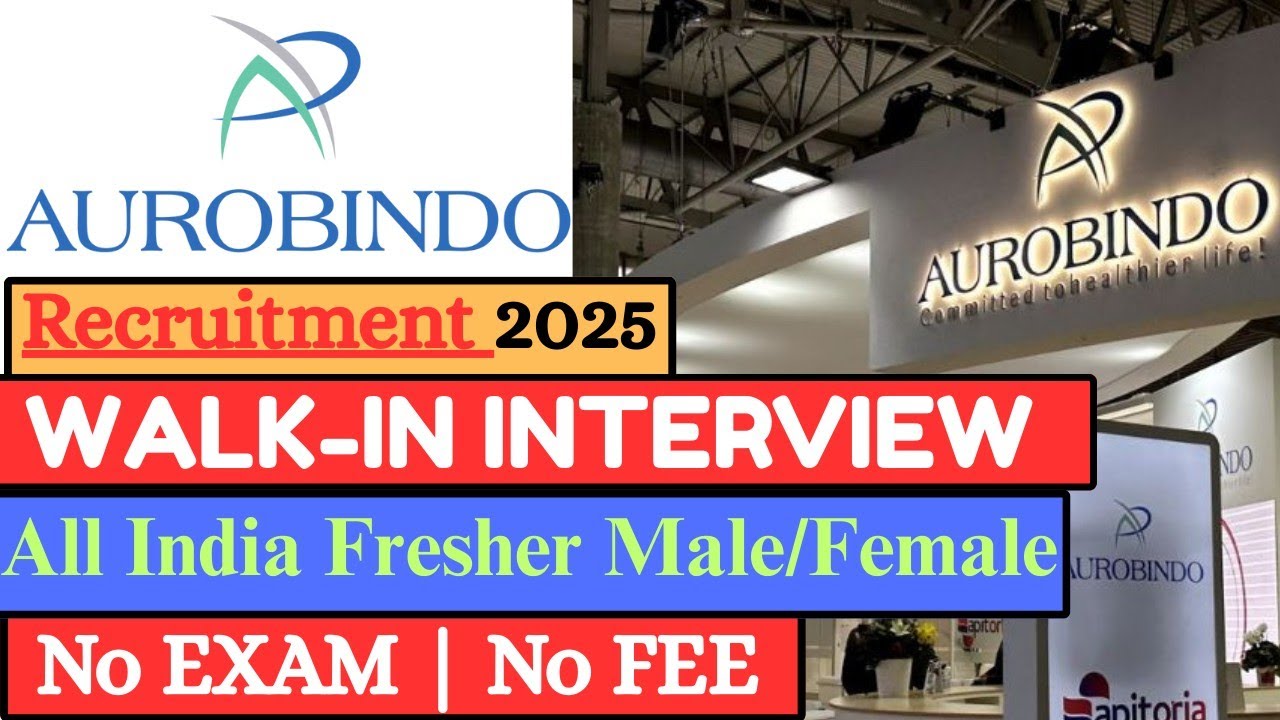 Aurobindo Pharma Recruitment 2026| Aurobindo Pharma Job Vacancy 2026 | Pharma Job Vacancy 2026 