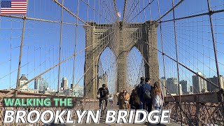 BROOKLYN BRIDGE │NEW YORK. Walking the bridge is one of the most popular tourist activities in NYC!
