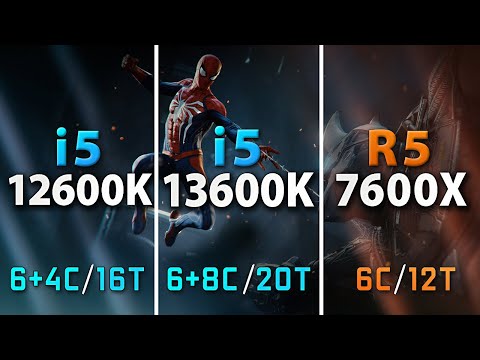 i5 13600K vs 12600K vs Ryzen 5 7600X // Test in 9 Games