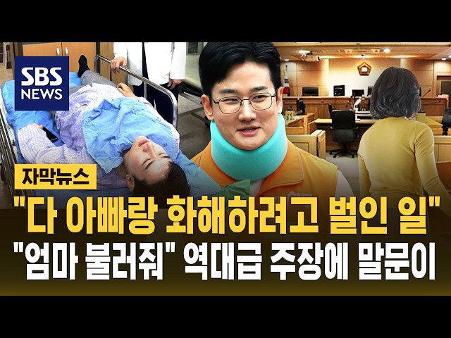 "피습 자작극? 다 아빠랑 화해하려고 벌인 일..엄마 불러줘" (자막뉴스) / SBS