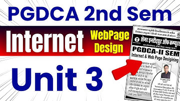 📚 HTML PGDCA 2nd Sem Internet Revision Class Exam 2024 #dca #pgdca #internet