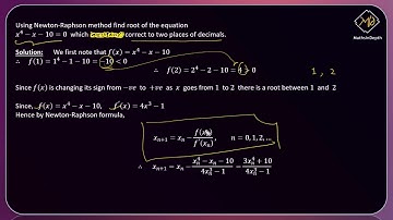Newton Raphson Method Example 3