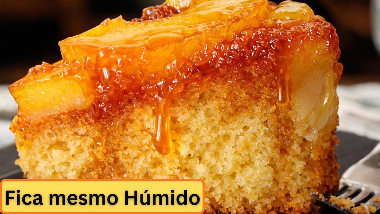 👉 Este Bolo de Ananás Fica Mesmo Húmido (Receita Tradicional)