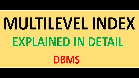 Multilevel Indexing Introduction in DBMS #record #block #fileorganization #index #dbms #data