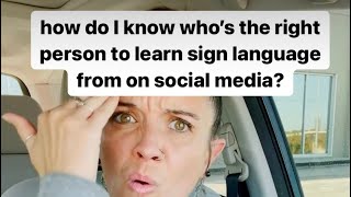 Sign language teachers on social media