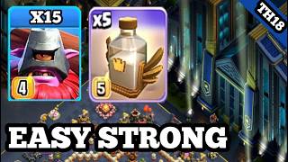 Th18 thrower + revive attack strategy I best th18 attack strategy coc