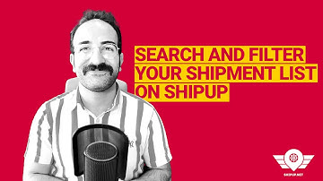 How to Save your Time by Searching in your Shipment List and Filtering it on Shipup