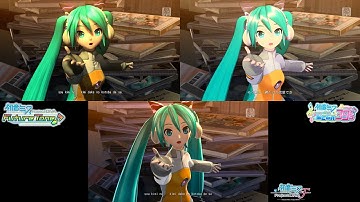 ODDS & ENDS - Hatsune Miku: Project DIVA PV Comparison [F, Future Tone, MegaMix]