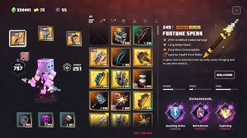 Minecraft Dungeons Reckless Spear Build Apoc+25 Fiery Forge