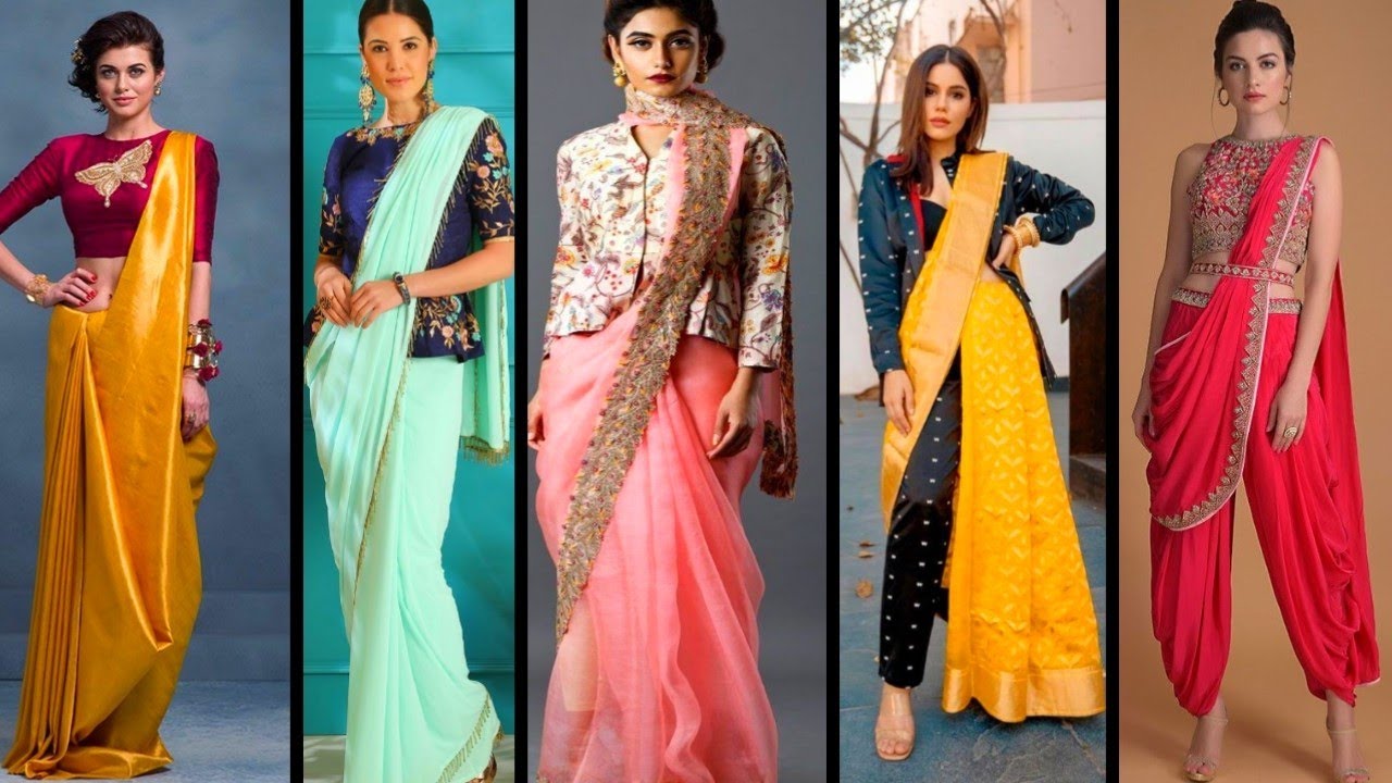 pant style saree draping