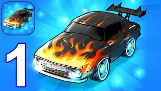 Merge Muscle Car: Cars Merger - 게임 플레이 연습 파트 1 자동차 레벨 1-40(iOS,Android 게임 플레이) screenshot 3