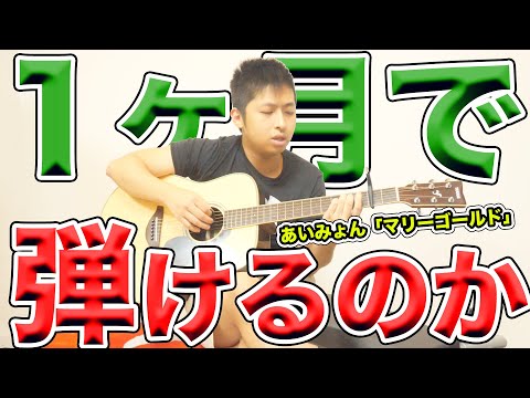 ギター全く弾けない人が１ヶ月間あいみょん「マリーゴールド」練習したら弾けるようになるのか