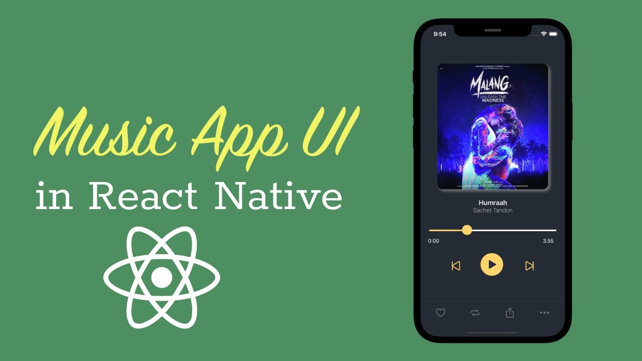 Music App UI in React Native | Create a Music Player in React native