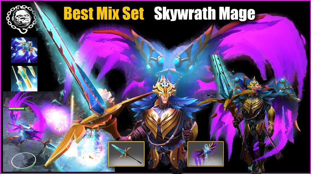 Dota 2 Skywrath Mage Best Mix Set Flight Of Epiphany + Empyrean +  Skywarrior'S Countenance - Youtube